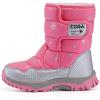 imageDADAWEN Girls Boys Snow Boots Winter Outdoor Waterproof Slip Resistant Cold Weather Shoes ToddlerLittle KidBig KidPink