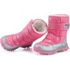 imageDADAWEN Girls Boys Snow Boots Winter Outdoor Waterproof Slip Resistant Cold Weather Shoes ToddlerLittle KidBig KidPink