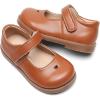 imageDADAWEN Girls Classic Mary Jane Flats School Uniform Shoes Dress Shoes Party Wedding Shoes01 Brown