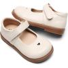 imageDADAWEN Girls Classic Mary Jane Flats School Uniform Shoes Dress Shoes Party Wedding Shoes01 Cream White