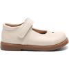 imageDADAWEN Girls Classic Mary Jane Flats School Uniform Shoes Dress Shoes Party Wedding Shoes01 Cream White