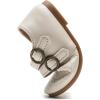 imageDADAWEN Girls Classic Mary Jane Flats School Uniform Shoes Dress Shoes Party Wedding Shoes02 Cream White