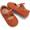 imageDADAWEN Girls Classic Mary Jane Flats School Uniform Shoes Dress Shoes Party Wedding Shoes03 Brown