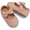 imageDADAWEN Girls Classic Mary Jane Flats School Uniform Shoes Dress Shoes Party Wedding Shoes03 Pink