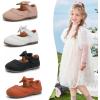 imageDADAWEN Girls Classic Mary Jane Flats School Uniform Shoes Dress Shoes Party Wedding Shoes03 Pink