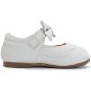 imageDADAWEN Girls Classic Mary Jane Flats School Uniform Shoes Dress Shoes Party Wedding Shoes03 White