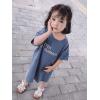 imageDADAWEN Girls Summer Beach Water Sandals Soft Sole TStrap Flat Sandal ToddlerLittle KidBeige