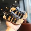 imageDADAWEN Girls Summer Beach Water Sandals Soft Sole TStrap Flat Sandal ToddlerLittle KidBlack V531