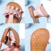 imageDADAWEN Girls Summer Beach Water Sandals Soft Sole TStrap Flat Sandal ToddlerLittle KidPink