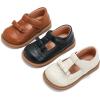 imageDADAWEN Girls TStrap School Uniform Dress Shoe Mary Jane Princess Flat02 Brown