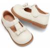 imageDADAWEN Girls TStrap School Uniform Dress Shoe Mary Jane Princess Flat02 White