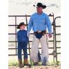 imageDADAWEN Kids Cowgirl Cowboy Western Boots Boys Girls Mid Calf Riding Shoes With Side Zipper ToddlerLittle KidBig KidBrownTan