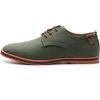 imageDADAWEN Mens Casual Canvas Oxfords Walking Shoes Sneakers Lace Up Dress ShoesGreen
