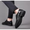 imageDADAWEN Mens Classic Formal Oxford Shoes Business Wingtip Lace Up Dress ShoesBlack