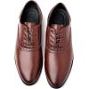 imageDADAWEN Mens Leather Lined Dress Shoes Formal Business Shoes Classic Laceup OxfordsBrown