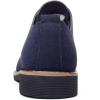 imageDADAWEN Mens Suede Dress Shoes Casual Lace Up Oxfords ShoesBlue
