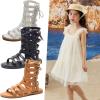 imageDADAWEN Toddler Girls Sandals Summer Open Toe Strapped Gladiator Sandals With Side Zipper ToddlerLittle KidWhite