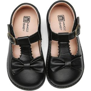 imageDADAWEN Girls TStrap School Uniform Dress Shoe Mary Jane Princess Flat01 Black