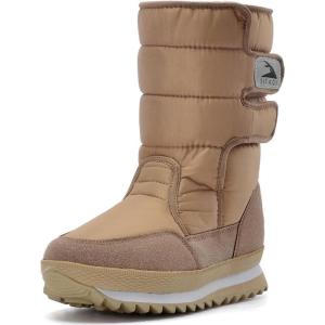 imageDADAWEN Womens Waterproof Frosty Snow BootKhakiep