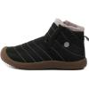 imageDADAWEN Men Women Slip On Waterproof Outdoor AntiSlip Fur Lined Ankle Snow Boots