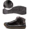 imageDADAWEN Men Women Slip On Waterproof Outdoor AntiSlip Fur Lined Ankle Snow Boots