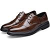 imageDADAWEN Mens Classic Modern Formal Business Oxford Shoes Lace Up Dress ShoeBrown