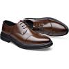 imageDADAWEN Mens Classic Modern Formal Business Oxford Shoes Lace Up Dress ShoeBrown