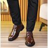 imageDADAWEN Mens Classic Modern Formal Business Oxford Shoes Lace Up Dress ShoeBrown