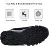 imageDADAWEN Mens Snow Boots AntiSlip Waterproof Outdoor Shoes Warm Fur Lined MidCalf Winter Snow BootsBlack