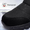 imageDADAWEN Mens Snow Boots AntiSlip Waterproof Outdoor Shoes Warm Fur Lined MidCalf Winter Snow BootsBlack