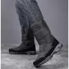 imageDADAWEN Mens Snow Boots AntiSlip Waterproof Outdoor Shoes Warm Fur Lined MidCalf Winter Snow BootsBlack