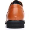 imageDADAWEN Mens Square Toe Business Dress Shoes Classic Lace Up Formal Oxford ShoesBrown