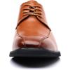 imageDADAWEN Mens Square Toe Business Dress Shoes Classic Lace Up Formal Oxford ShoesBrown