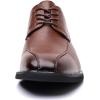 imageDADAWEN Mens Square Toe Business Dress Shoes Classic Lace Up Formal Oxford ShoesDark Brown
