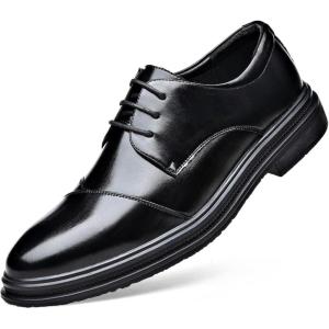 imageDADAWEN Mens Classic Modern Formal Business Oxford Shoes Lace Up Dress ShoeBlack