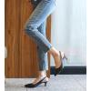 imageDADAWEN Womens Pointed Toe Slingback Kitten Heel Wedding Party Dress Pump ShoesBlack