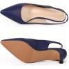 imageDADAWEN Womens Pointed Toe Slingback Kitten Heel Wedding Party Dress Pump ShoesBlue
