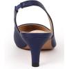 imageDADAWEN Womens Pointed Toe Slingback Kitten Heel Wedding Party Dress Pump ShoesBlue