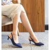 imageDADAWEN Womens Pointed Toe Slingback Kitten Heel Wedding Party Dress Pump ShoesBlue