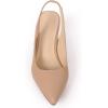 imageDADAWEN Womens Pointed Toe Slingback Kitten Heel Wedding Party Dress Pump ShoesNude