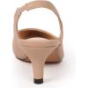 imageDADAWEN Womens Pointed Toe Slingback Kitten Heel Wedding Party Dress Pump ShoesNude