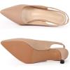 imageDADAWEN Womens Pointed Toe Slingback Kitten Heel Wedding Party Dress Pump ShoesNude