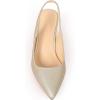 imageDADAWEN Womens Pointed Toe Slingback Kitten Heel Wedding Party Dress Pump ShoesSilver