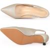 imageDADAWEN Womens Pointed Toe Slingback Kitten Heel Wedding Party Dress Pump ShoesSilver