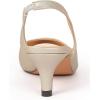 imageDADAWEN Womens Pointed Toe Slingback Kitten Heel Wedding Party Dress Pump ShoesSilver