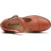 imageDADAWEN Womens Leather Classic TStrap Platform Chunky MidHeel Mary Jane Square Toe Oxfords Dress Pump ShoesBrown