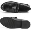imageDADAWEN Womens SlipOn Tassel Round Toe Platform Casual Oxfords Dress ShoesBlack
