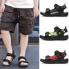 imageDADAWEN Kids Girls Boys Water Sandals Outdoor Hiking Adjustable Strap Sport SandalsBlack