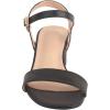 imageDADAWEN Womens Open Toe Ankle Strap Glitter Low Block Chunky Heels Sandals Party Dress Pumps ShoesBlack