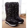 imageDADAWEN Womens Winter Waterproof Fur Lined Frosty Snow BootsBlack